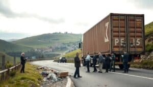 Wypadek samochodu ciężarowego – co we Francji?